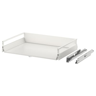 stalčių komplektas MAXIMERA, baltas, metalinis ir medinis, stačiakampis, minimalistinio dizaino.
