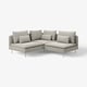 SÖDERHAMN Trivietė kampinė sofa, Viarp smėlinės ir rudos sp.