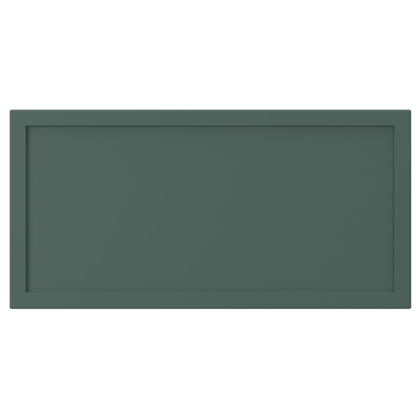 ASPUDDEN Фронтальная панель ящика, темный серо-зеленый, 40x20 см