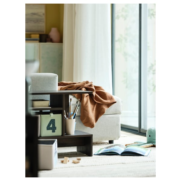 BARNDRÖM Набор коробок,3шт, зеленый синий/бежевый, 17x27x17 см