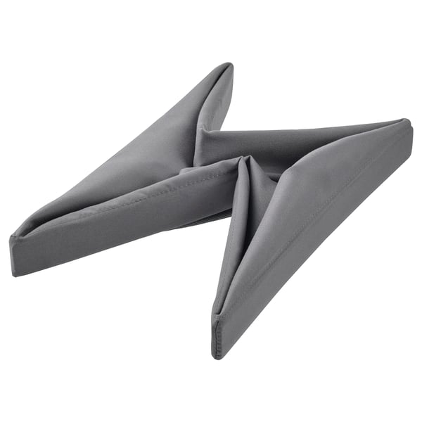 Серая тканевая крышка DRÖNA для коробок 33х38 см, изготовлена из полиэстера, аккуратно сложена.