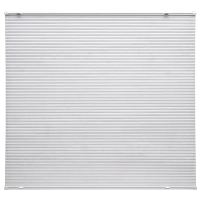 Белые плиссированные жалюзи - HORNVALLMO: современный дизайн, беспроводные, облегчающие контроль света и конфиденциальности, экологически чистые.