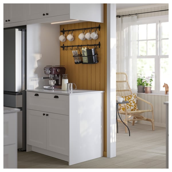 HULTARP Контейнер, чёрный/сетка, 31x16 см