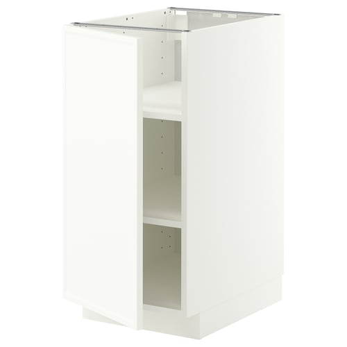 METOD Напольный шкаф с полками, белый/Aspudden матовый белый, 40x60 см