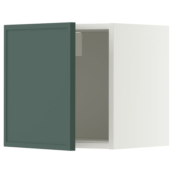 METOD Навесной шкаф, белый/Aspudden темный серо-зеленый, 40x40 см