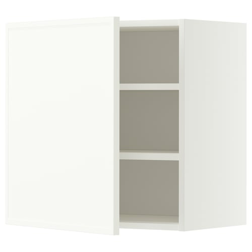 METOD Навесной шкаф с полками, белый/Aspudden матовый белый, 60x60 см