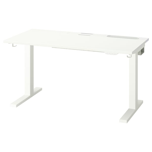 Письменный стол MITTZON - гладкий, прочный, сидя/подставка с лотком для кабеля.
