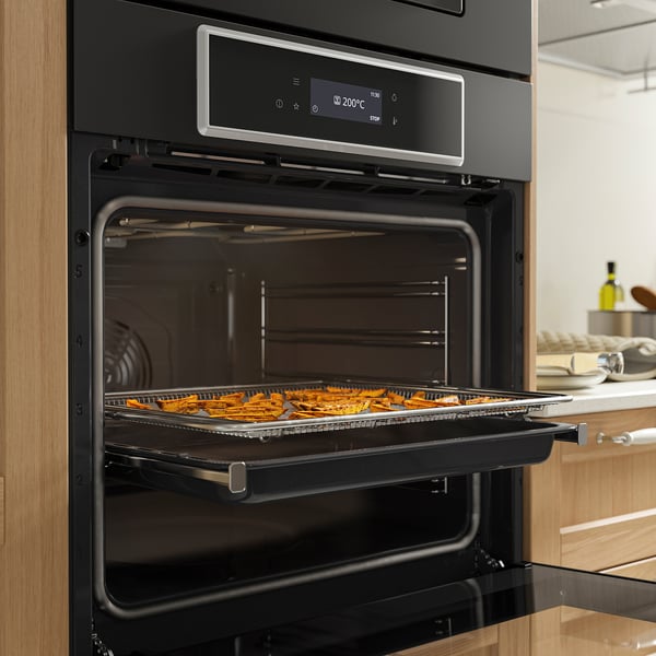 STENABY Духовка с конвекцией, фритюр с обдувом пиролитическая/чёрный IKEA 700