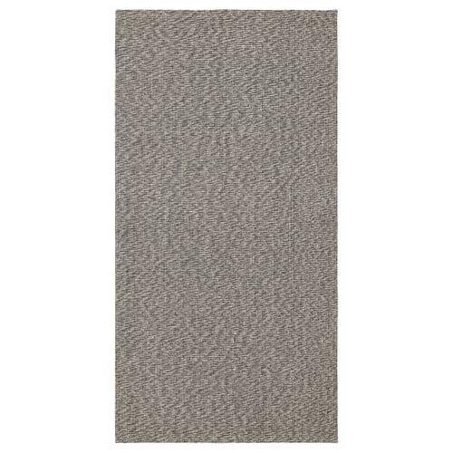 Прямоугольный хлопковый ковер TIPHEDE с серо-белым клетчатым рисунком, идеально подходит для различных помещений и легко чистится.