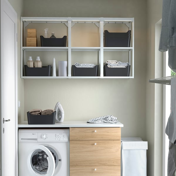 UPPDATERA Контейнер, антрацит, 34x24 см