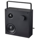 Черная bluetooth-колонка VAPPEBY с ручкой