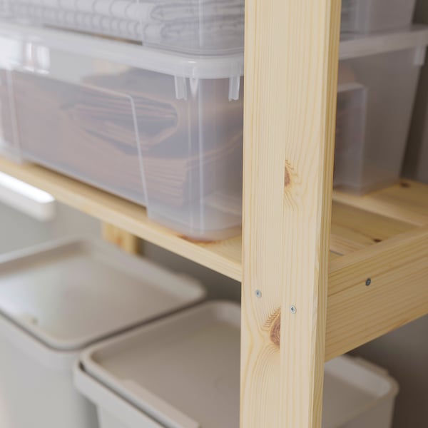 ALBERT Shelving unit, softwood, 64x28x159 cm