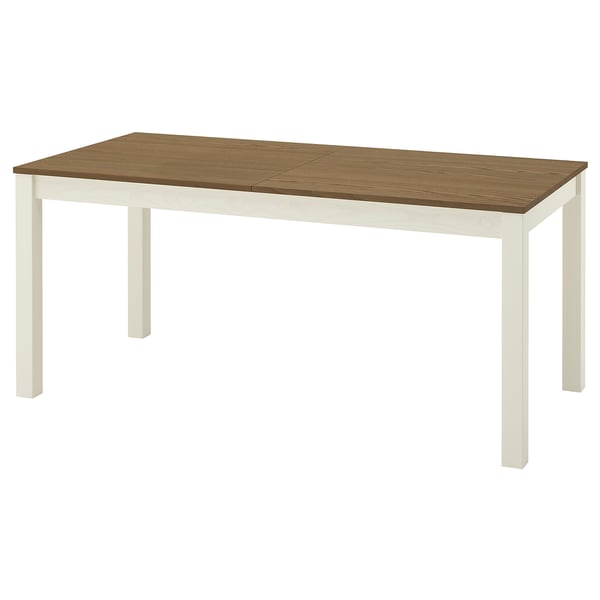 ÅLHULT Extendable table, beige/brown, 170/220x80 cm