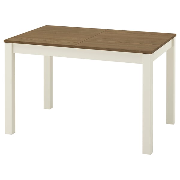 ÅLHULT Extendable table, beige/brown, 120/170x80 cm