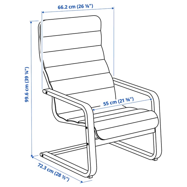 Illustration with measurements for the product: ÅRSUNDA.