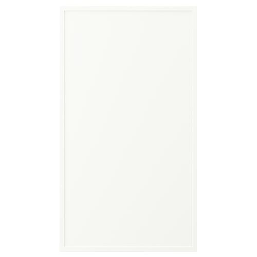ASPUDDEN white cabinet, rectangular, flat front, simple design, made of particleboard, fibreboard, and plastic.