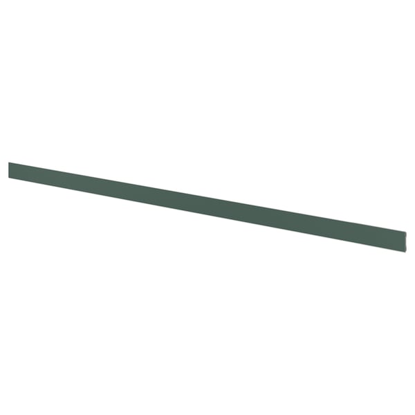 ASPUDDEN Plinth, dark grey-green, 220x8 cm
