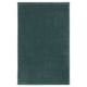 A green BACKMÅRA bath mat, rectangular, soft, and plush, designed for comfort and safety with latex backing.