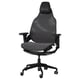 Bästbol gaming chair, black, mesh back, adjustable headrest, armrests, and lumbar support, high back, casters.