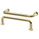 Gold-colored BAGGANÄS handles with simple, clean design and rounded ends.