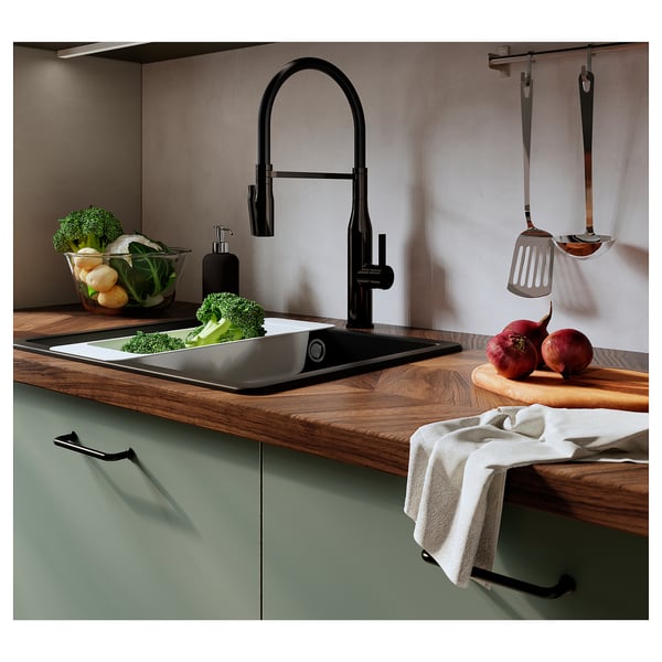 BARKABODA Worktop, walnut/veneer, 186x3.8 cm