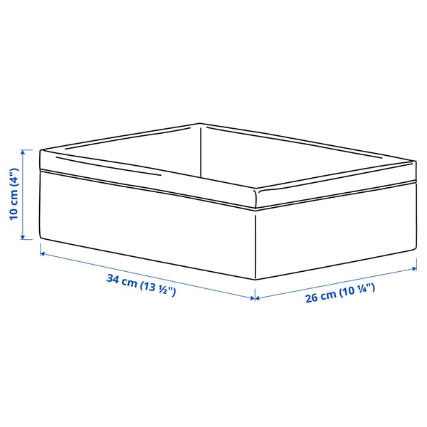 Illustration with measurements for the product: BAXNA.