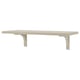 Beige BERGSHULT wall shelf: single bevelled/smooth edge, particle & fibreboard.
