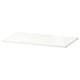 BESTÅ white flat shelf, rectangular, simple design, paper foil & particleboard.