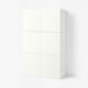 BESTÅ Storage combination with doors, white/Förvaltare white, 120x42x193 cm