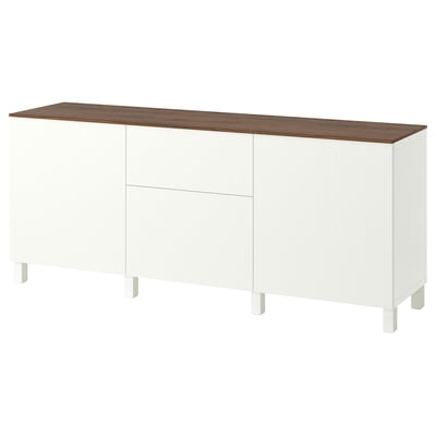 BESTÅ Storage combination with drawers, white/Förvaltare white, 180x42x75 cm