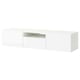 BESTÅ TV bench, white/Selsviken high-gloss white, 180x42x39 cm