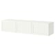BESTÅ TV bench with doors, white/Pipmakare white, 180x42x38 cm