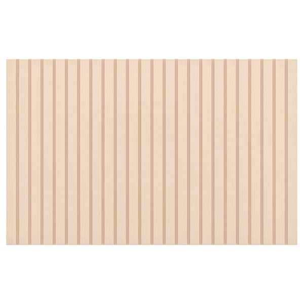 Birch veneer striped cabinet