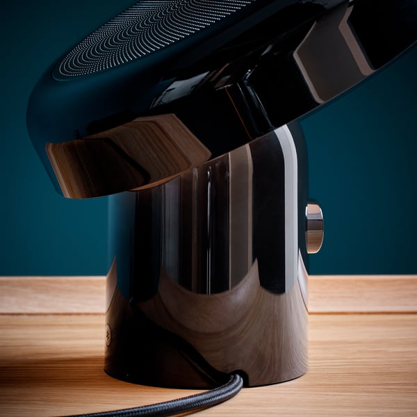 BLOMPRAKT Bluetooth speaker lamp, black