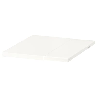 BOAXEL white shelf - sturdy, adjustable metal storage solution.