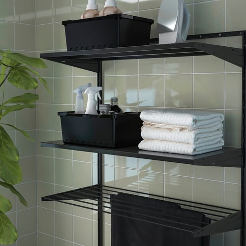 BOAXEL drying rack, anthracite, 80x40 cm - IKEA Latvia