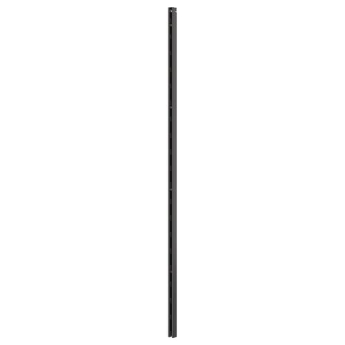 A BOAXEL wall upright in grey. Made of galvanised steel, its a key part of a modular storage system.