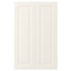 Off-white BODBYN cabinet door with bevelled panels, classic design.