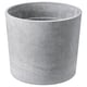 Grey textured planter with soft feet