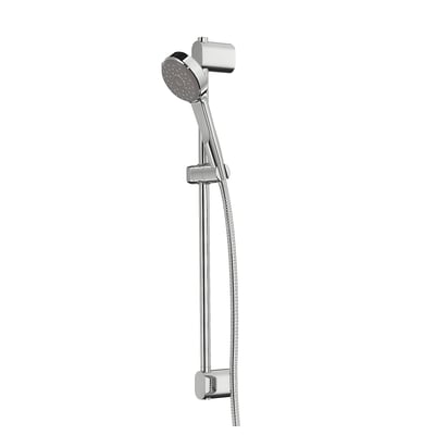 BROGRUND shower rail and handheld with flexible bracket.