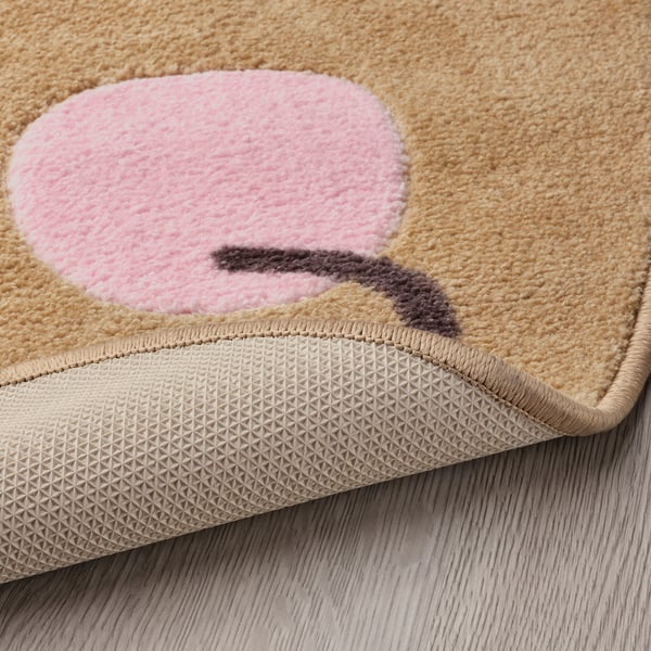 Cute rug with hedgehog, soft, non-slip backing.