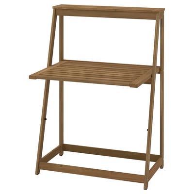 DJUPÖN Folding table, brown