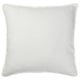 White square pillow with zip, simple linen design.