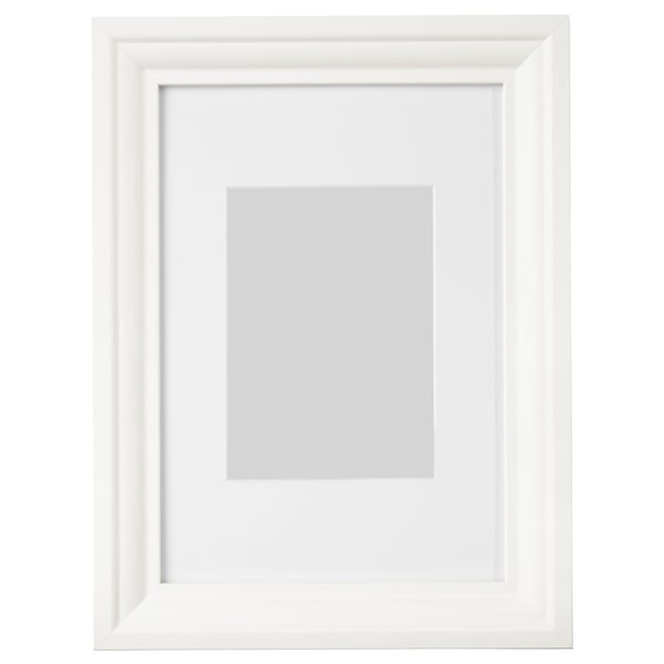 White EDSBRUK picture frame with rectangular design, suitable for wall or stand display.