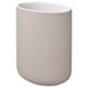 EKOLN pale pink toothbrush holder, modern smooth design, stoneware material.
