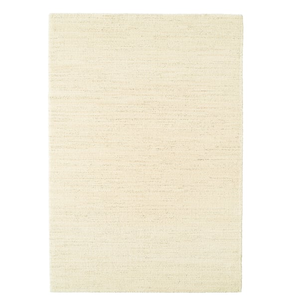 Beige ENGELSBORG rug, modern berber design, recycled polyester & jute, stain-resistant, easy care.