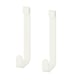ENHET hooks, white, plastic. Ideal for kitchen or bathroom storage.