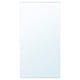 ENHET mirror panel in white. Rectangular, with a glossy finish, attached to the wall.