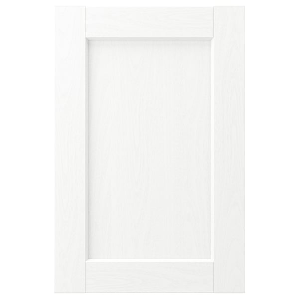 ENKÖPING white cabinet door, rectangular, simple design with wood-like grain.