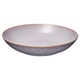 FÄRGKLAR bowl, lavender, stoneware, rounded shape, glazed interior, rustic exterior.